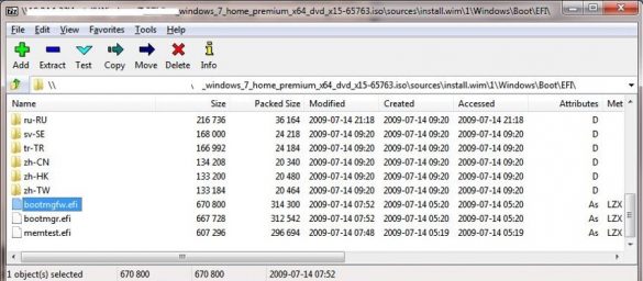 bootmgfw.efi extract from install.wim