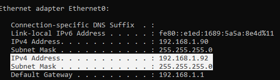 Adding additional IP addresses on windows 