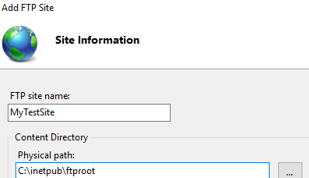 FTP server root folder