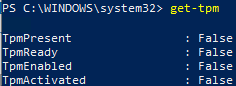 Get-TPM - check for TPM chip