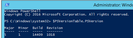 update to windows powershell 5.1