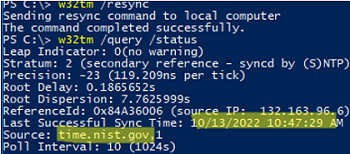 w32tm /query /status