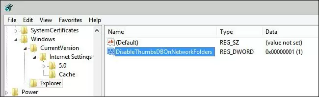 DisableThumbsDBOnNetworkFolders 