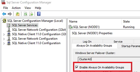 Enable Always On Availability Groups 