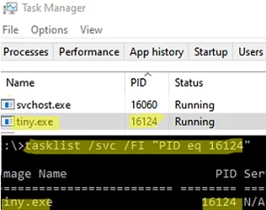 find process name by PID