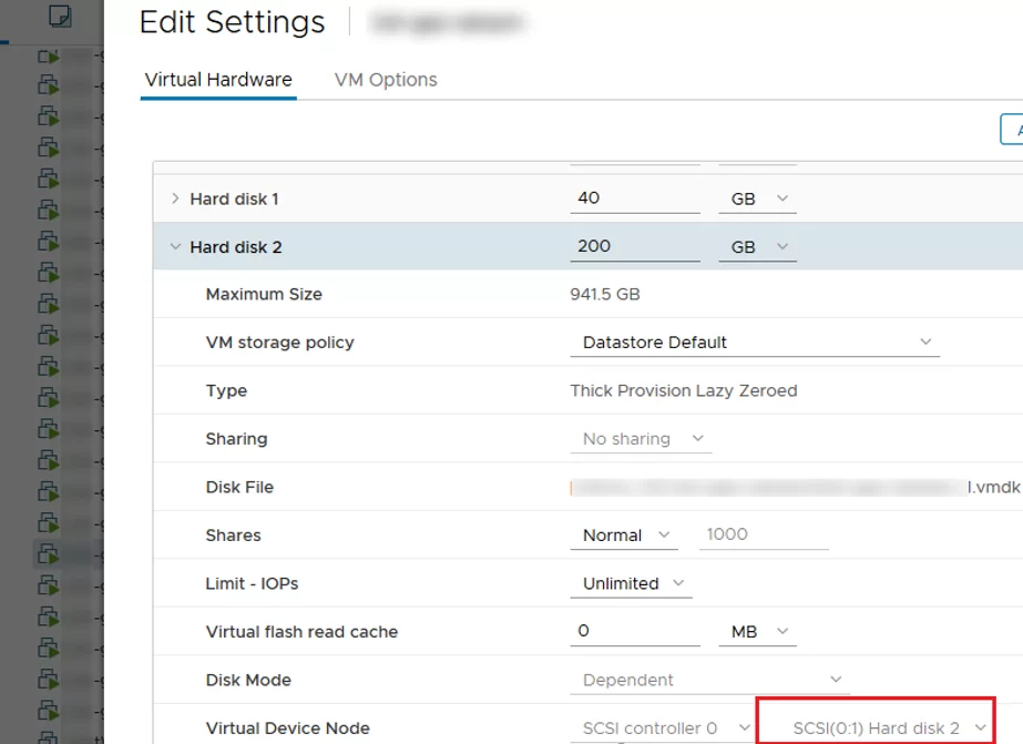 Get VMWare Virtual Disk SCSI ID