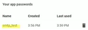 generate smtp app password in gmail