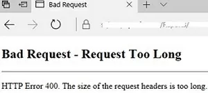 iis: kerbers http error 400 header too long