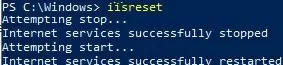 iisreset command