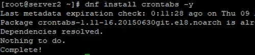 install crontab on Linux RHEL/CentOS/Fedora