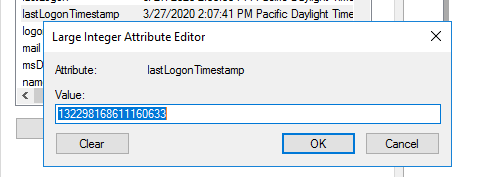 lastLogonTimestamp ad attribute