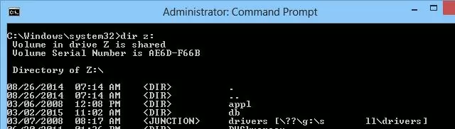 Access mapped network drive from elevated applications