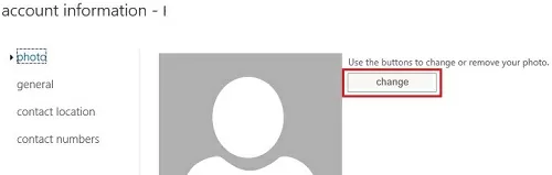 outlook web app upload user photo