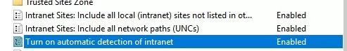 GPO policies to automatically assign local servers to intranet zone