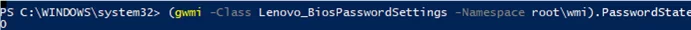 powershell Lenovo_BiosPasswordSettings 