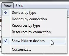 Show Hidden Devices 