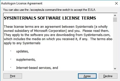 sysinternals autologon tool