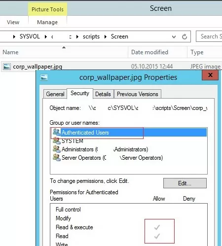 wallpaper jpeg image file on sysvol share