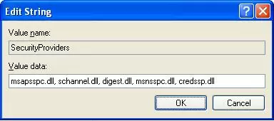 windows xp NLA Support SecurityProviders key