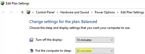 windows 10 - put the computer to sleep